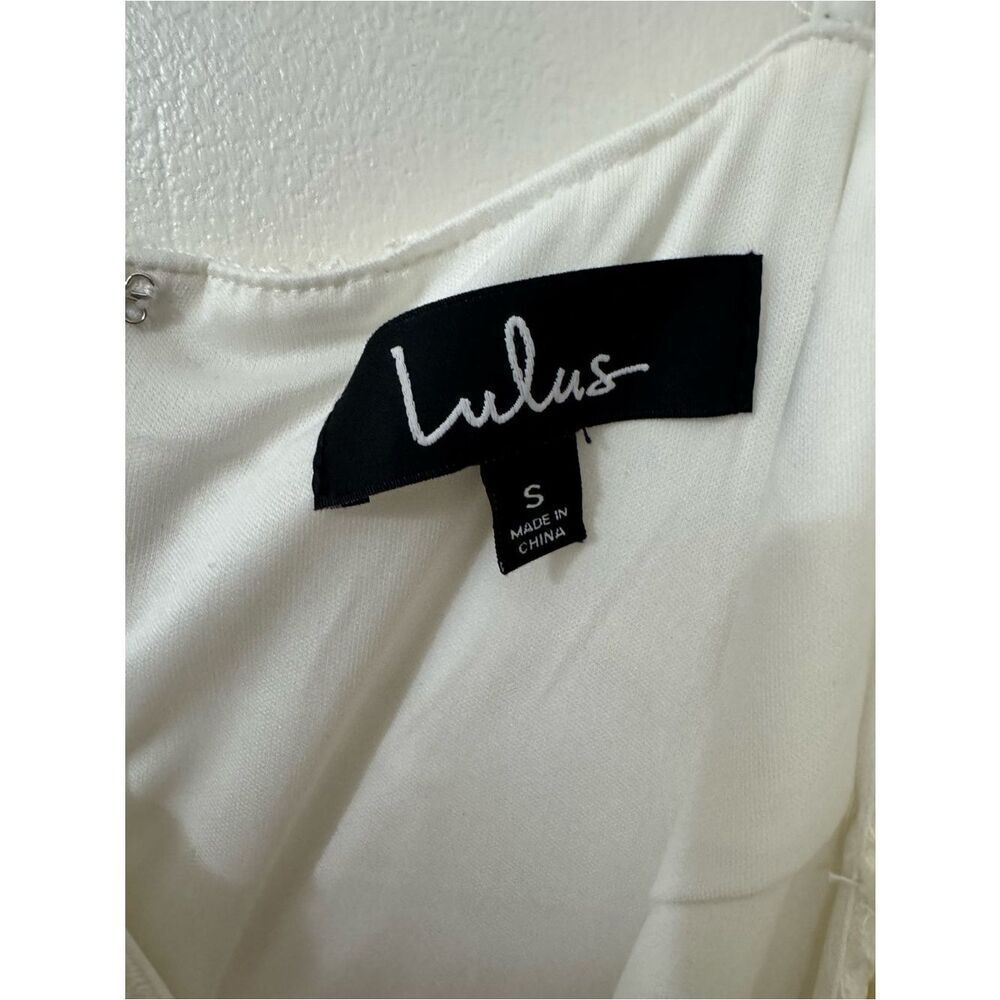 Lulus White Lace Dress - Small - Picture 6 of 12